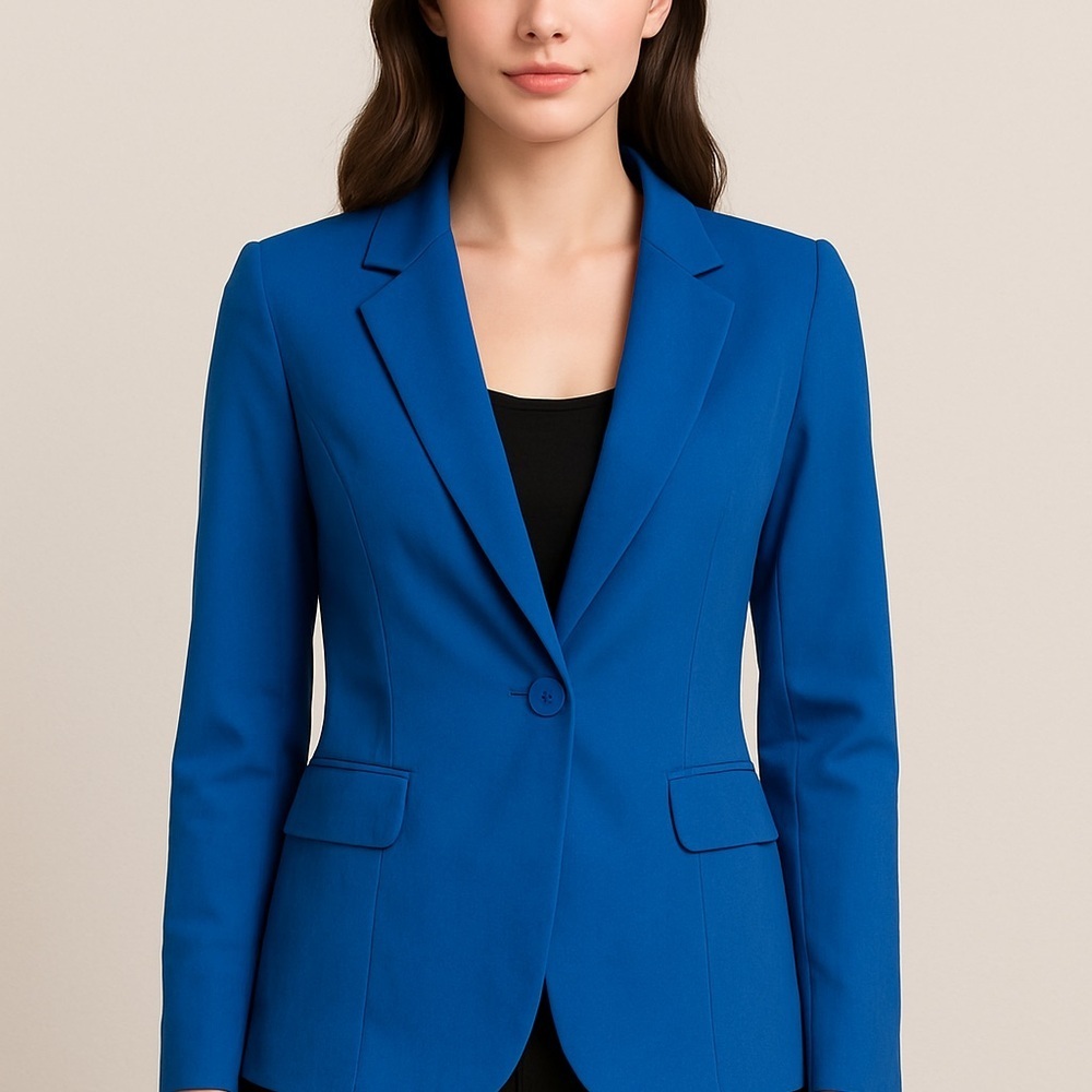 CicyBell Royal Blue One-Button Blazer – Women's Small Royal Blue like new
